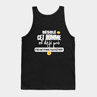 Désolé Cet Homme Est Pris - Cadeau Saint-Valentin homme Tank Top